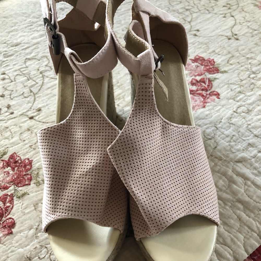 Pink wedges. Brand new. Never worn